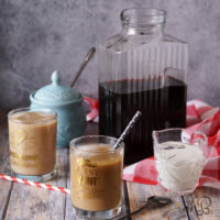 3 simple steps and you’ve got a pitcher of delicious iced coffee to last you the week! Say goodbye to expensive, over sweetened commercial iced coffee with this easy DIY recipe found on www.accidentalhappybaker.com @AHBamy