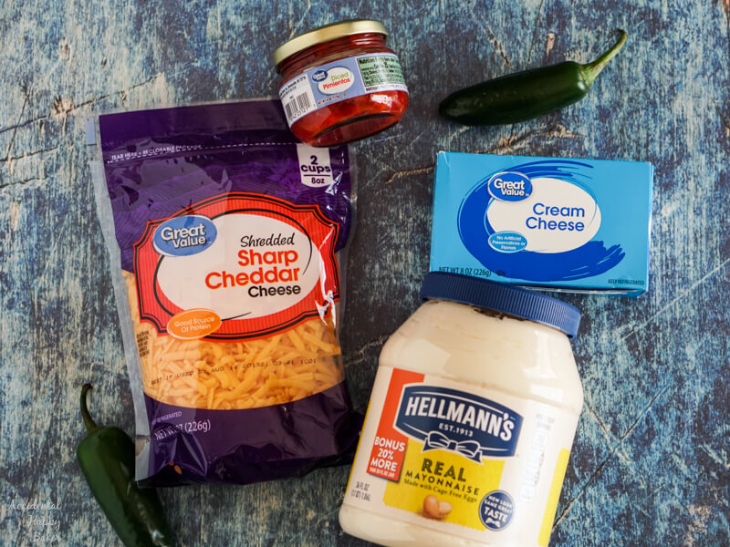 Ingredients for Jalapeno Pimento Cheese
