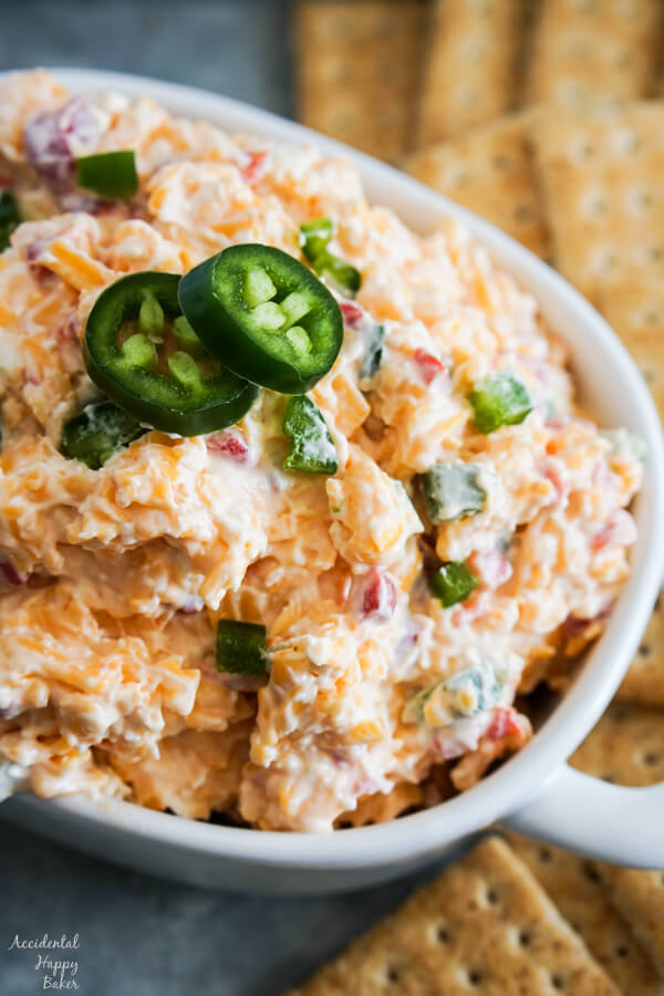 A bowl full of Jalapeno Pimento Cheese