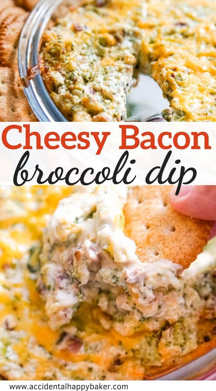 Cheesy Bacon and Broccoli Dip transforms frozen broccoli, bacon and cheese into a creamy and cheesy, easy and addictive hot party appetizer! 